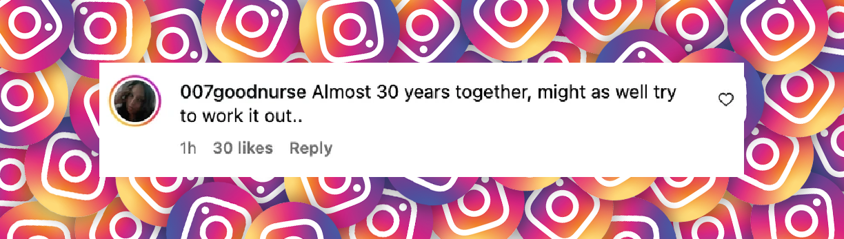 A netizen's comment on Lori Loughlin and Massimo Giannulli's reported split, as posted on October 2, 2025 | Source: Instagram/People
