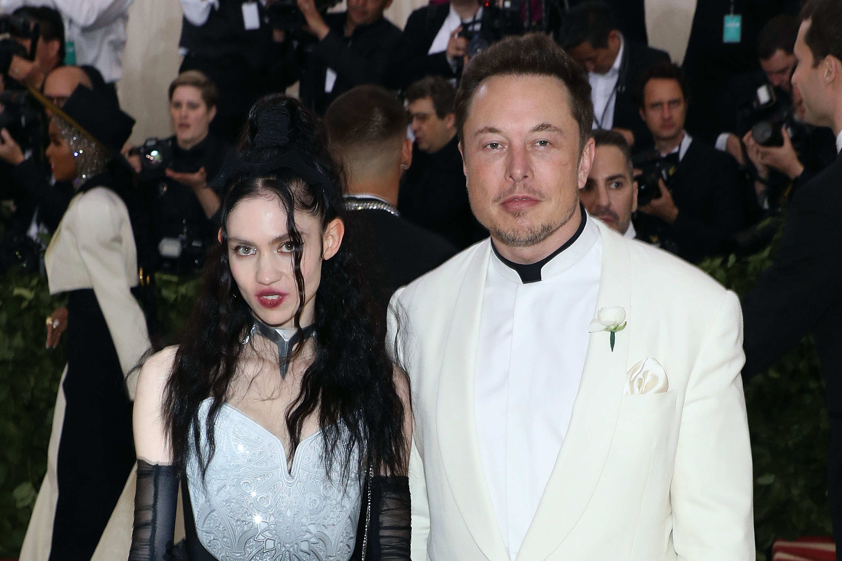 Elon Musk and Grimes in New York in 2018 | Source: Getty Images