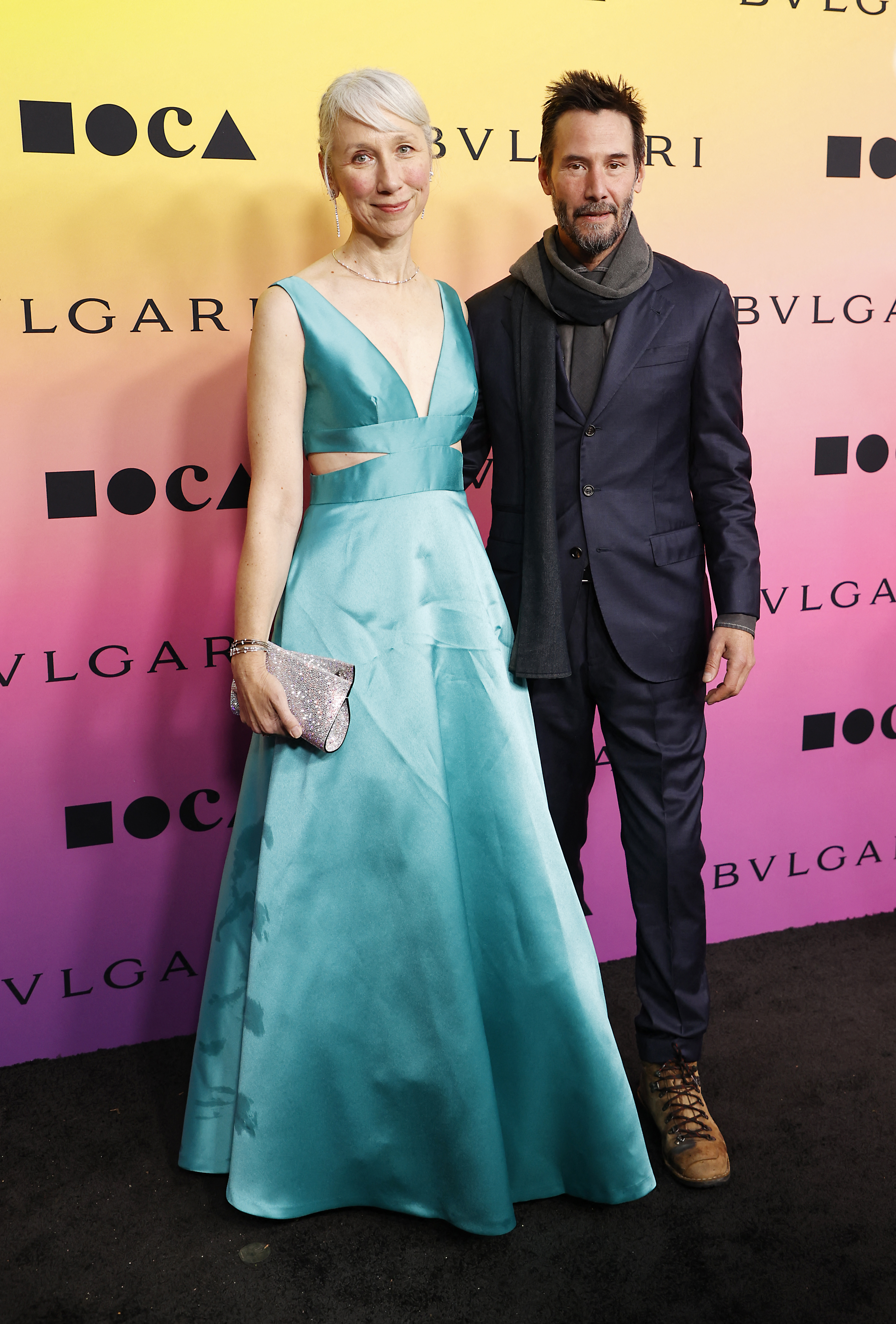 Alexandra Grant and Keanu Reeves at The MOCA Gala in Los Angles in 2024 | Source: Getty Images
