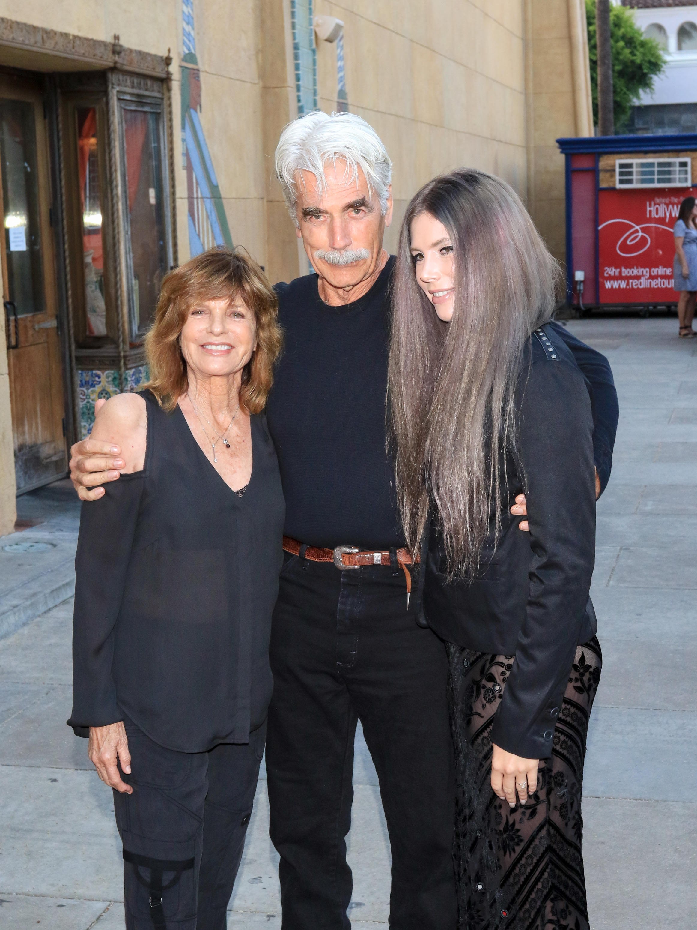 Sam Elliott, Katharine Ross and daughter Cleo Rose Elliott are seen on June 05, 2017 in Los Angeles, California. | Source: Getty Images