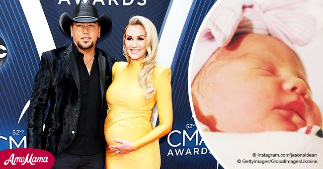 Jason Aldean welcomes second baby with wife Brittany Kerr - here's the first pic of their newborn
