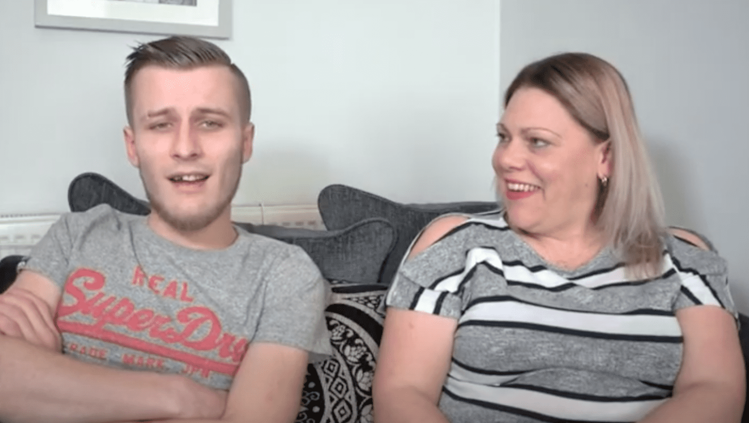 Keiran Kilday and Natalie Hawkins, the woman who took him in | Photo: youtube.com/Wales Online