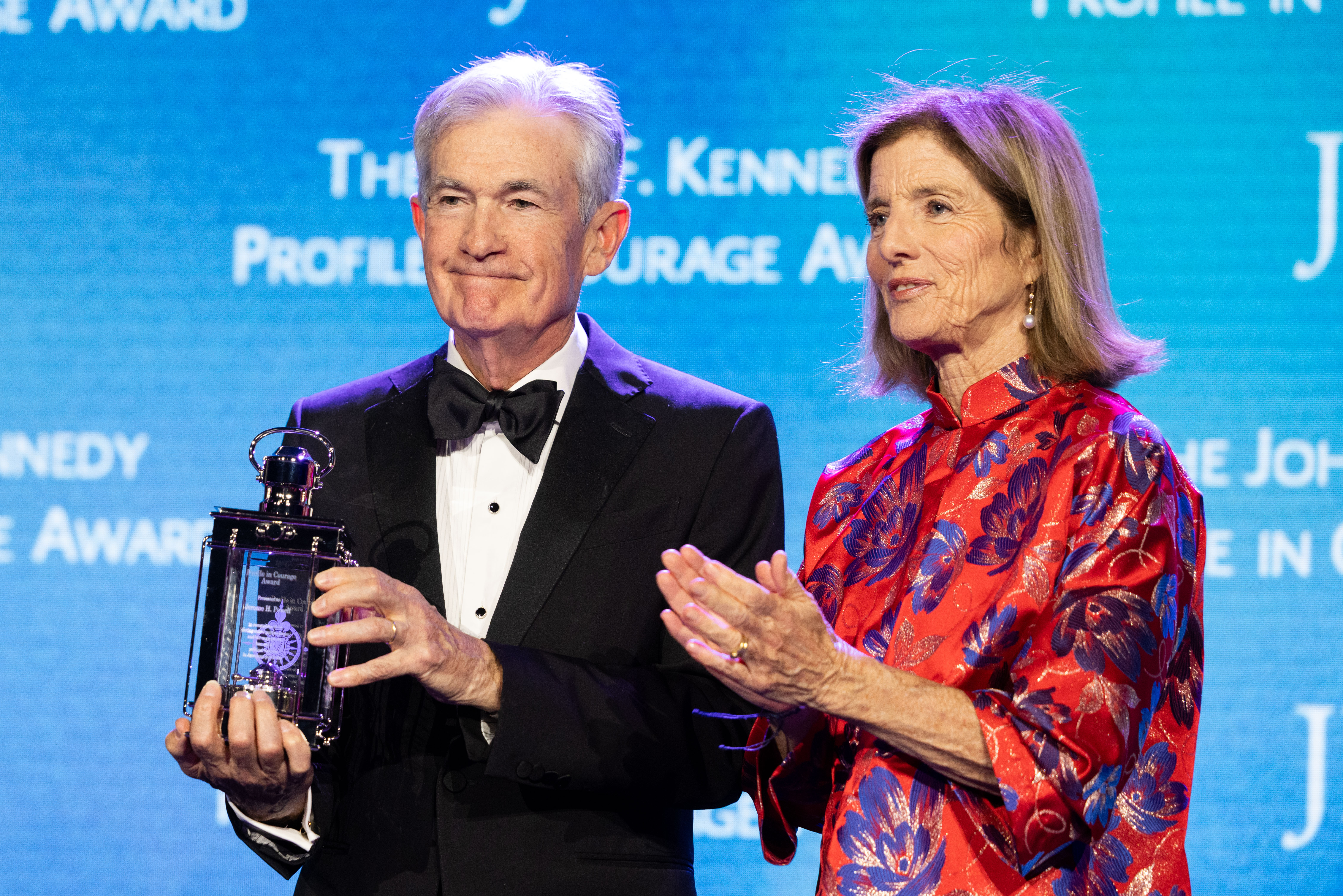 The matriarch appeared strong and composed while clapping next to the award recipient. | Source: Getty Images