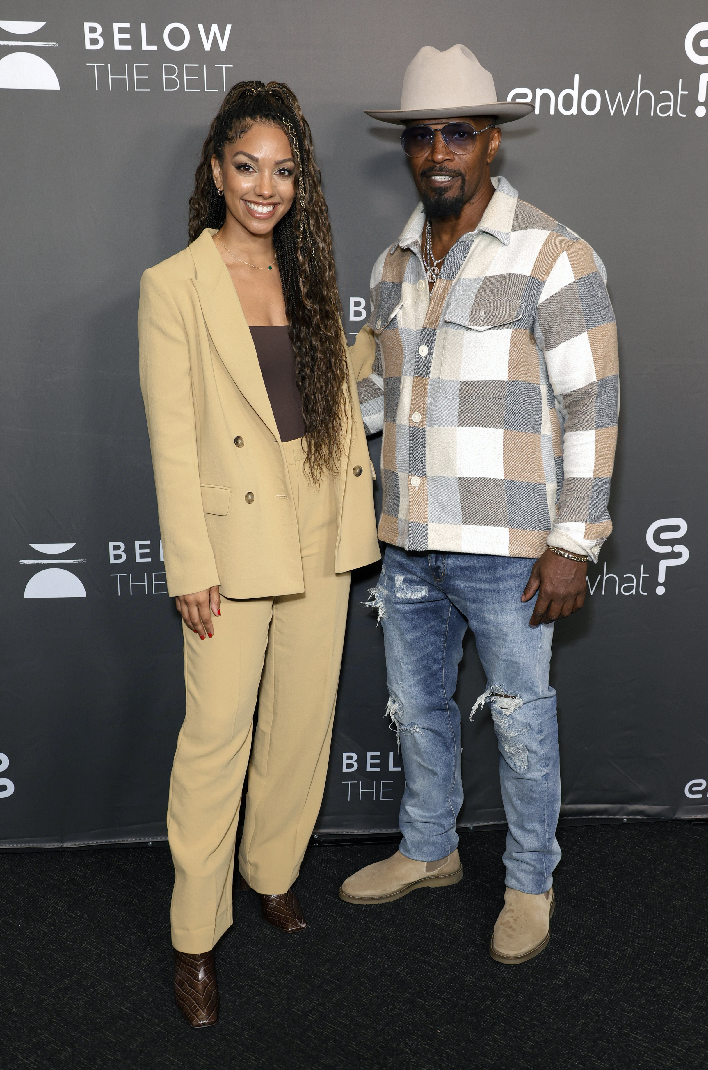 Corinne Foxx and Jamie Foxx in Los Angeles, California on October 01, 2022 | Source: Getty Images