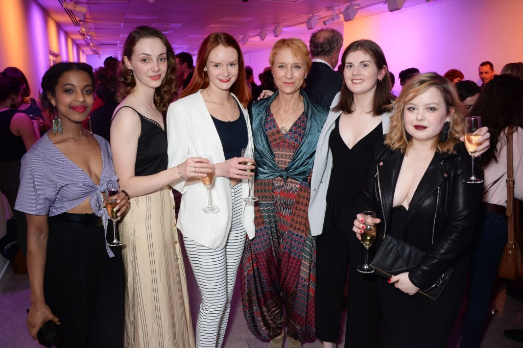  Grace Saif, Helena Wilson, Rona Morison, Lia Williams, Emma Hindle and Nicola Coughlan attend the press night after party for the Donmar's "The Prime of Miss Jean Brodie" at The Hospital Club | Photo: Getty Images