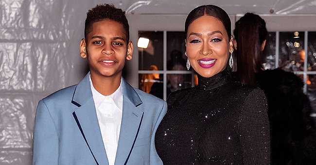 La La Anthony of 'Power' Fame Tries to Kiss Teen Son Kiyan in Cute Pics ...