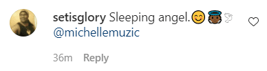 A fan's comment on Michel'le's post of her daughter on Instagram | Photo: Instagram.com/michellemuzic