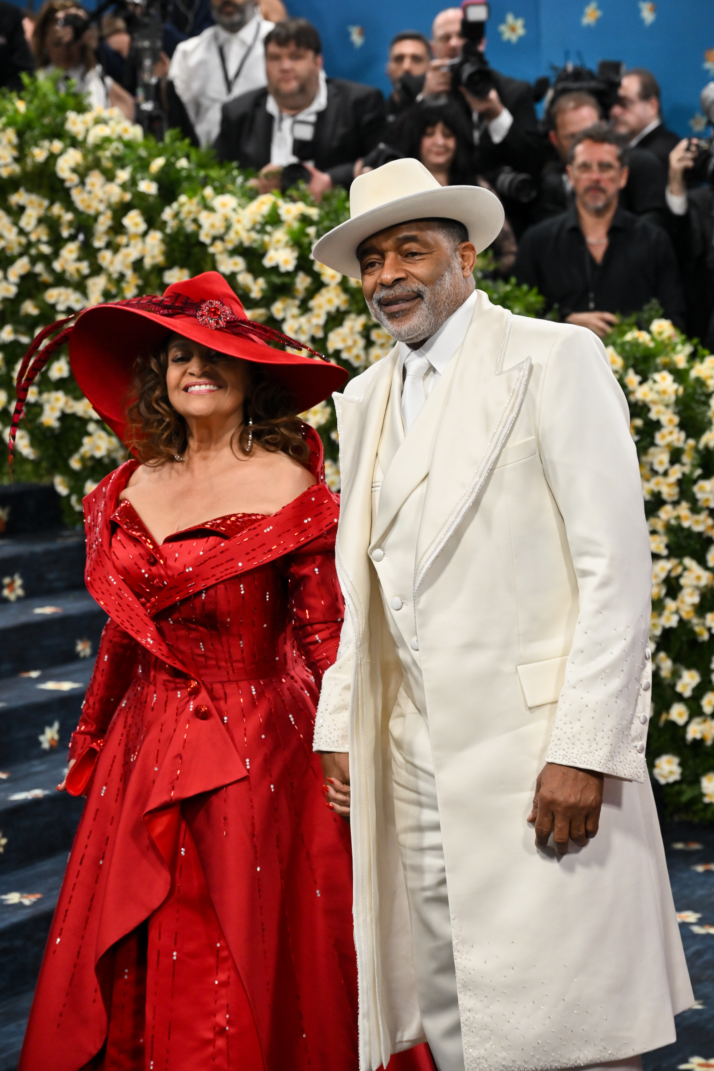 Debbie Allen and Norm Nixon pictured at the Met Gala Celebrating "Superfine: Tailoring Black Style" on May 5, 2025, in New York City. | Source: Getty Images