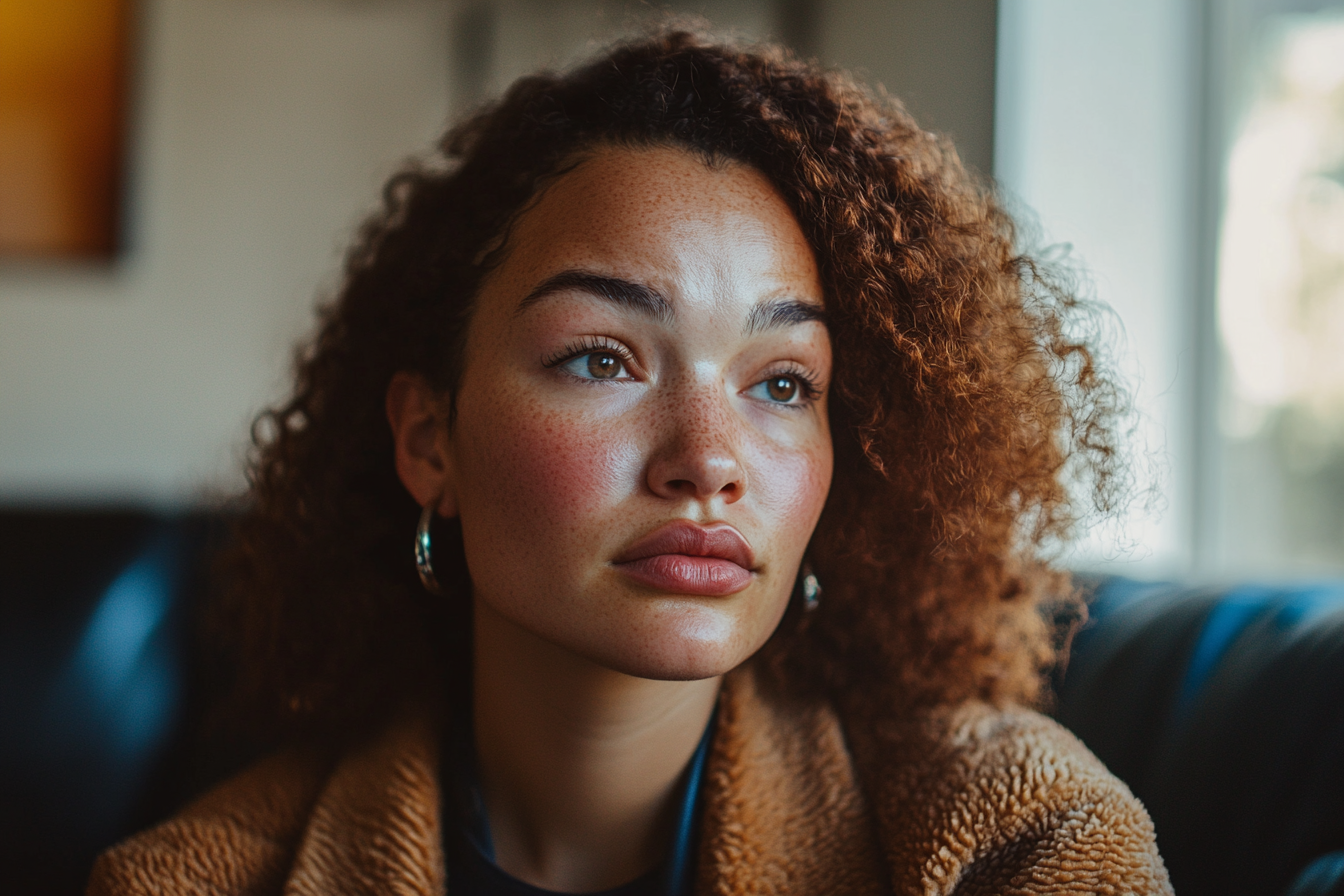 A woman looking thoughtful | Source: Midjourney