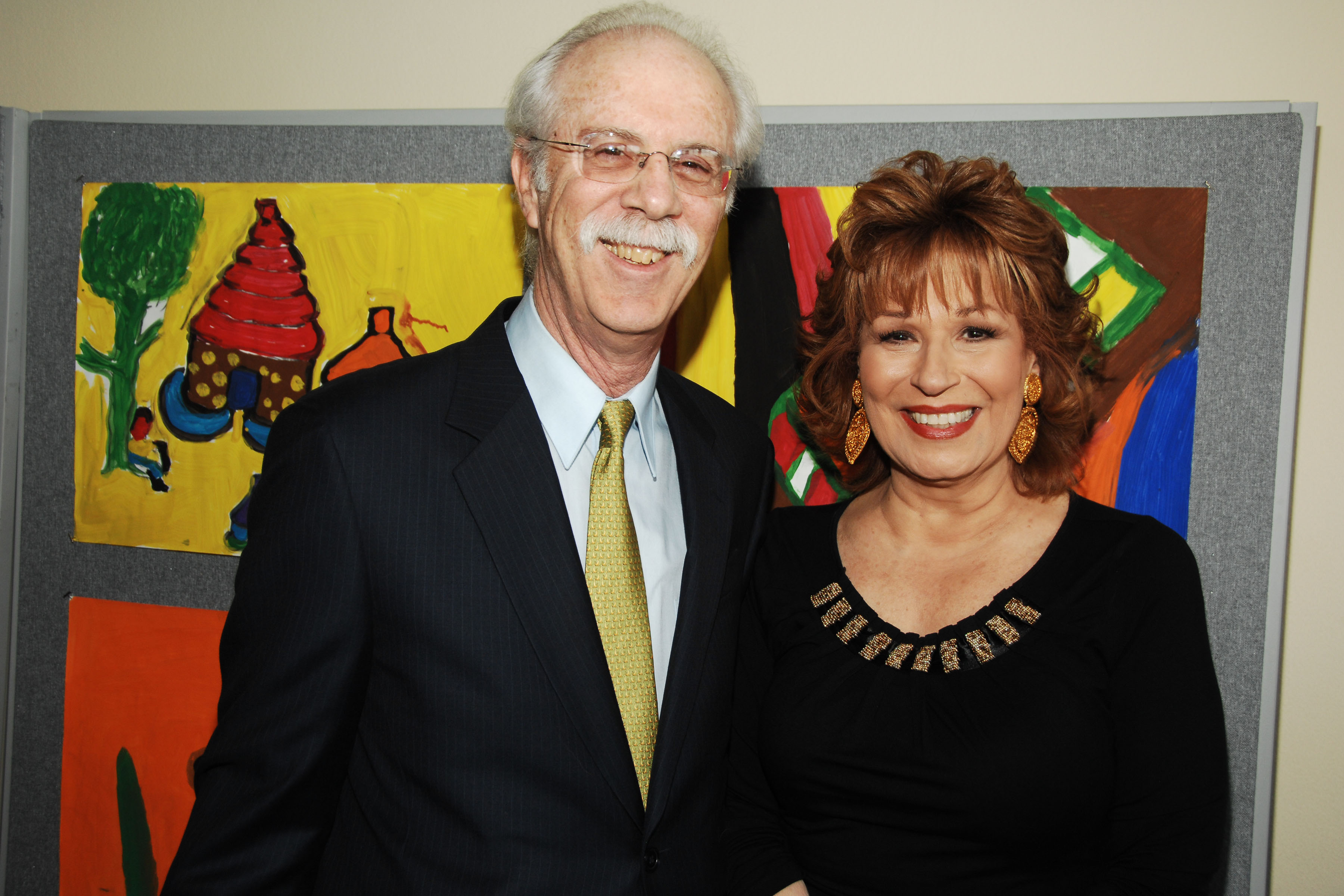 Steve Janowitz and Joy Behar at the Welcome To Gulu Exhibition and Benefit Art Sale Anti-Human Trafficiking Initiative at The United Nations on May 12, 2009 in New York City | Source: Getty Images
