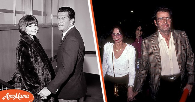 James Garner and Lois Clarke on March 1, 1964 in UK [left]. Garner and Clarke on April 7, 1980 at Le Dome Restaurant in West Hollywood, California [right] | Photo: Getty Images 