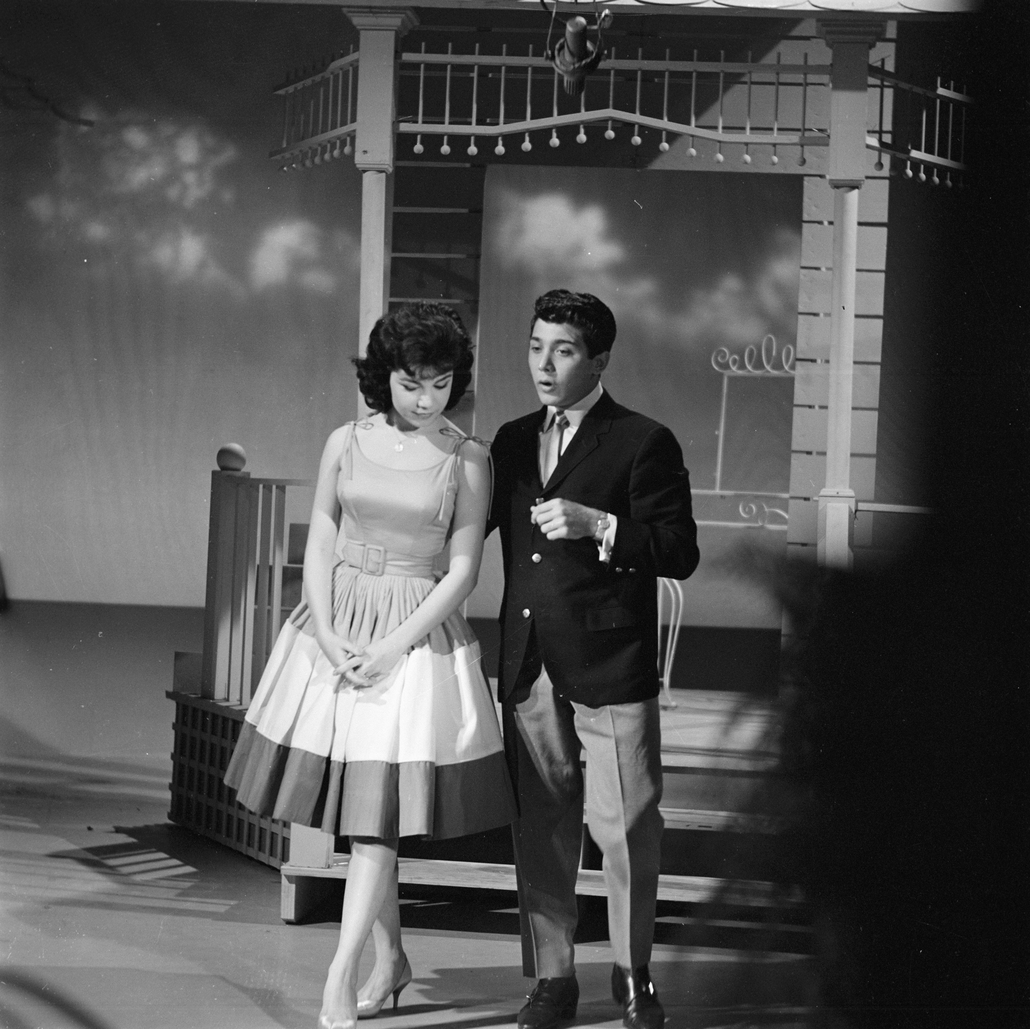 Paul Anka and Annette Funicello on COKE TIME - Airdate June 11, 1960. | Source: Getty Images