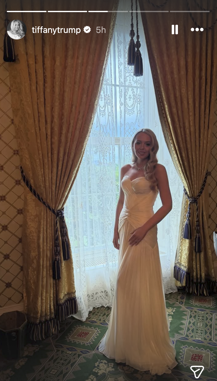 Tiffany Trump as seen in a story posted on her profile | Source: Instagram/tiffanytrump