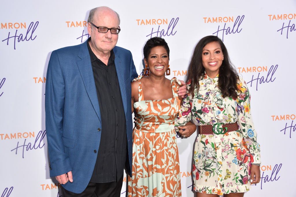 Tamron Hall with former "Tamron Hall" executive producer Bill Geddie and co-executive producer Talia Parkinson Jones promoting their show at the TCA Summer Press Tour in August 2019. | Photo: Getty Images