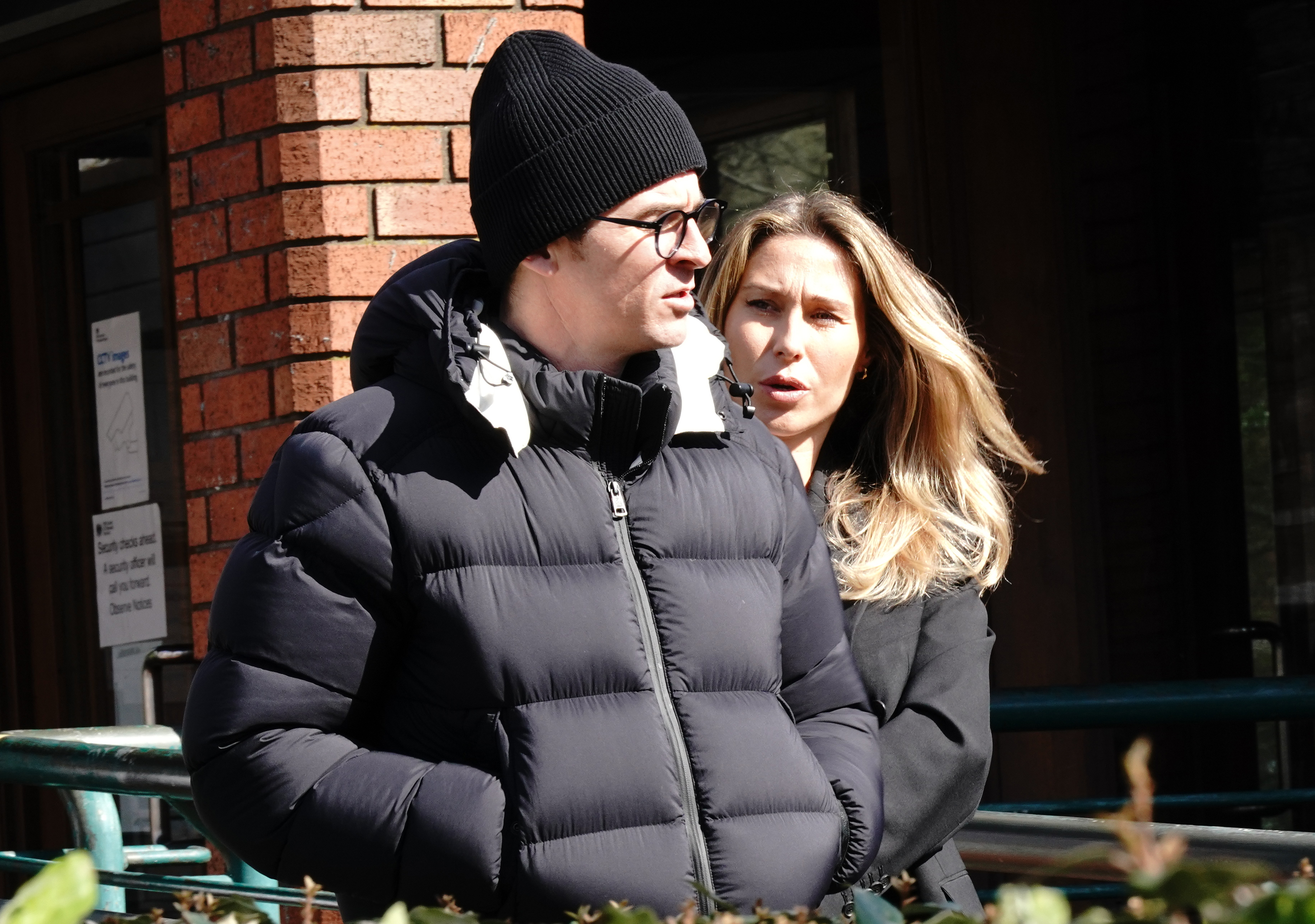 Joey and Georgia Barton leaving Wimbledon Magistrates' Court on 18 March 2022, after Joey's case of being charged with assault by beating was adjourned. | Source: Getty Images