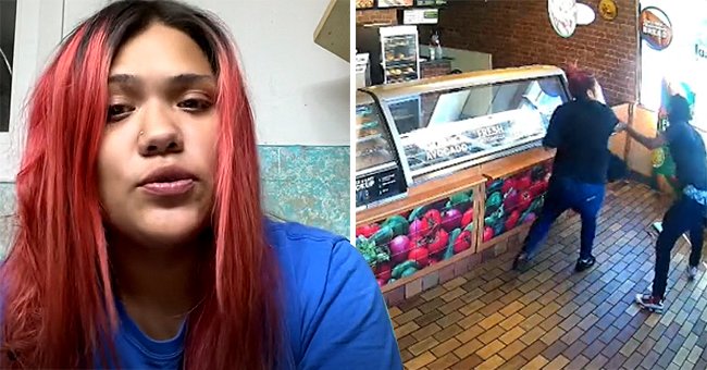 A store employee explains that after a video of her fighting with a robber went viral, the store suspended her | Photo: TikTok/yadalove07