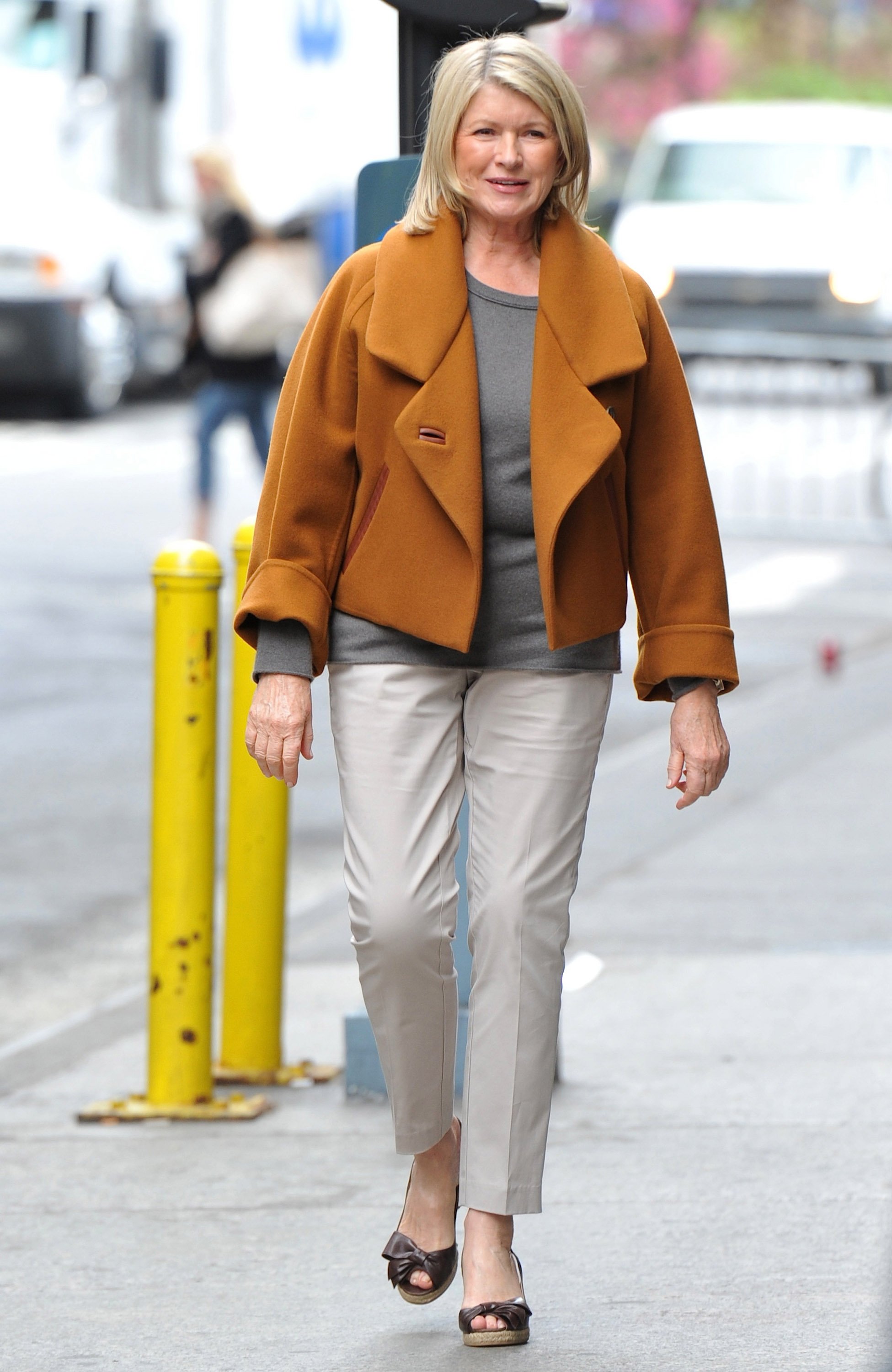 Martha Stewart was sighted in New York City on April 10, 2012. | Source: Getty Images