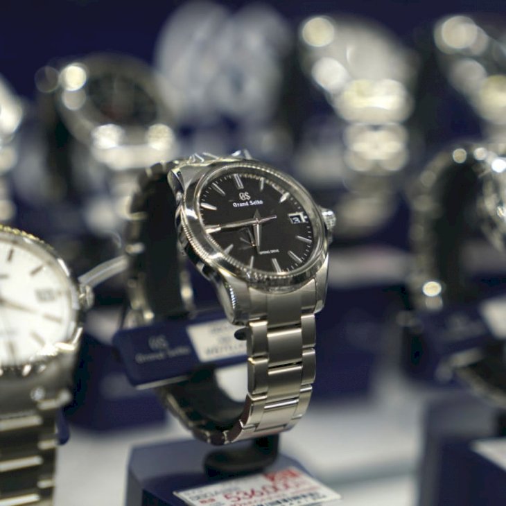 Seiko Watch Corp.'s Grand Seiko brand watches are displayed on sale in a watch section at a Bic Camera Inc. electronics store in Tokyo, Japan, on Thursday, Sept. 5, 2019. Overly optimistic views of how the economy would ride out the sales tax in 2014 left red faces in government offices and the Bank of Japan when the economy shrank 7.3% in its aftermath. This time round, Prime Minister Shinzo Abes administration has bent over backwards to ensure that the tax hike doesnt upend the economy at a highly vulnerable time. Photographer: Toru Hanai/Bloomberg via Getty Images