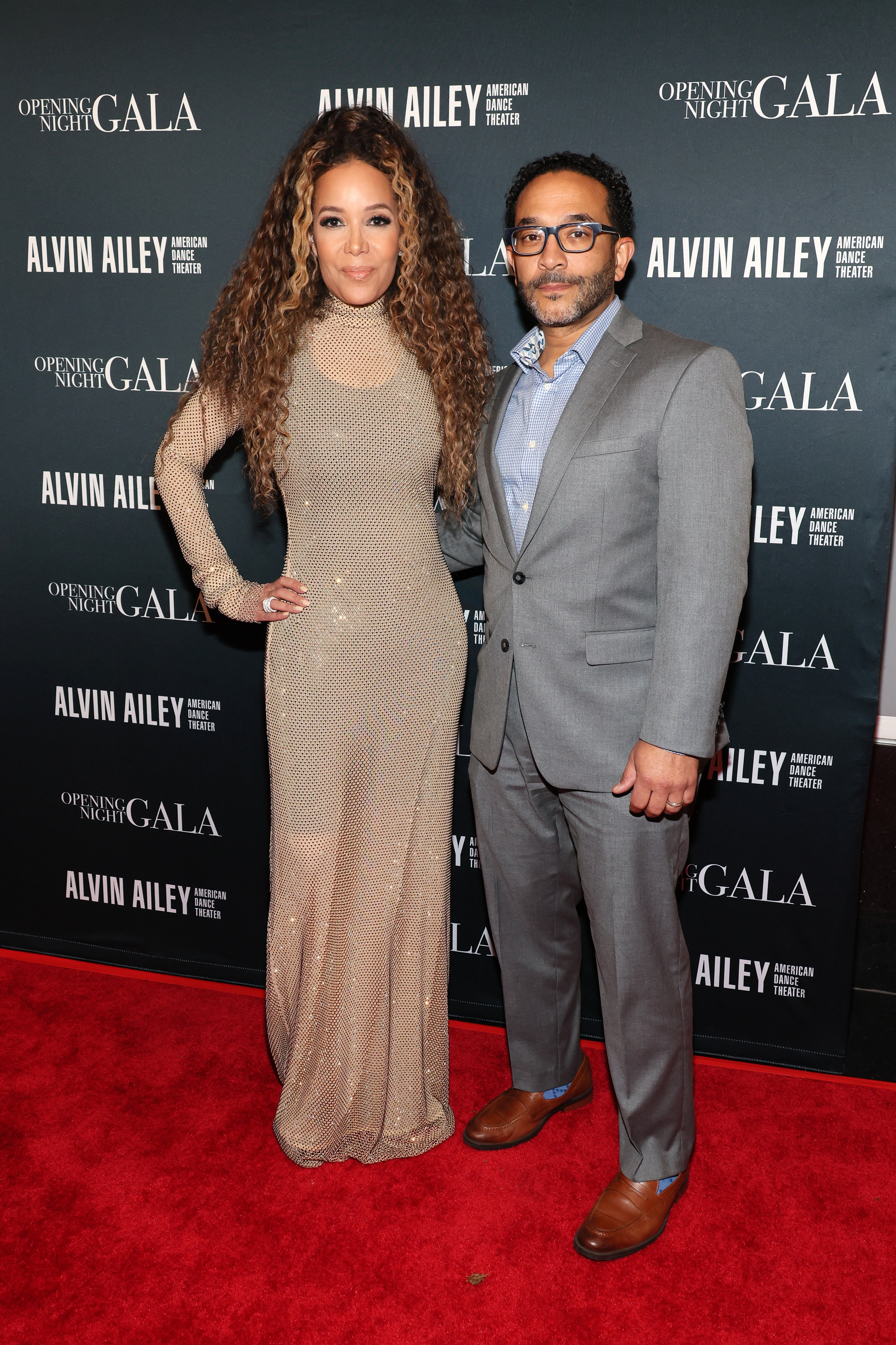 Sunny Hostin and Emmanuel Hostin at the opening night of Alvin Ailey American Dance Theater in New York City, on November 30, 2022. | Source: Getty Images