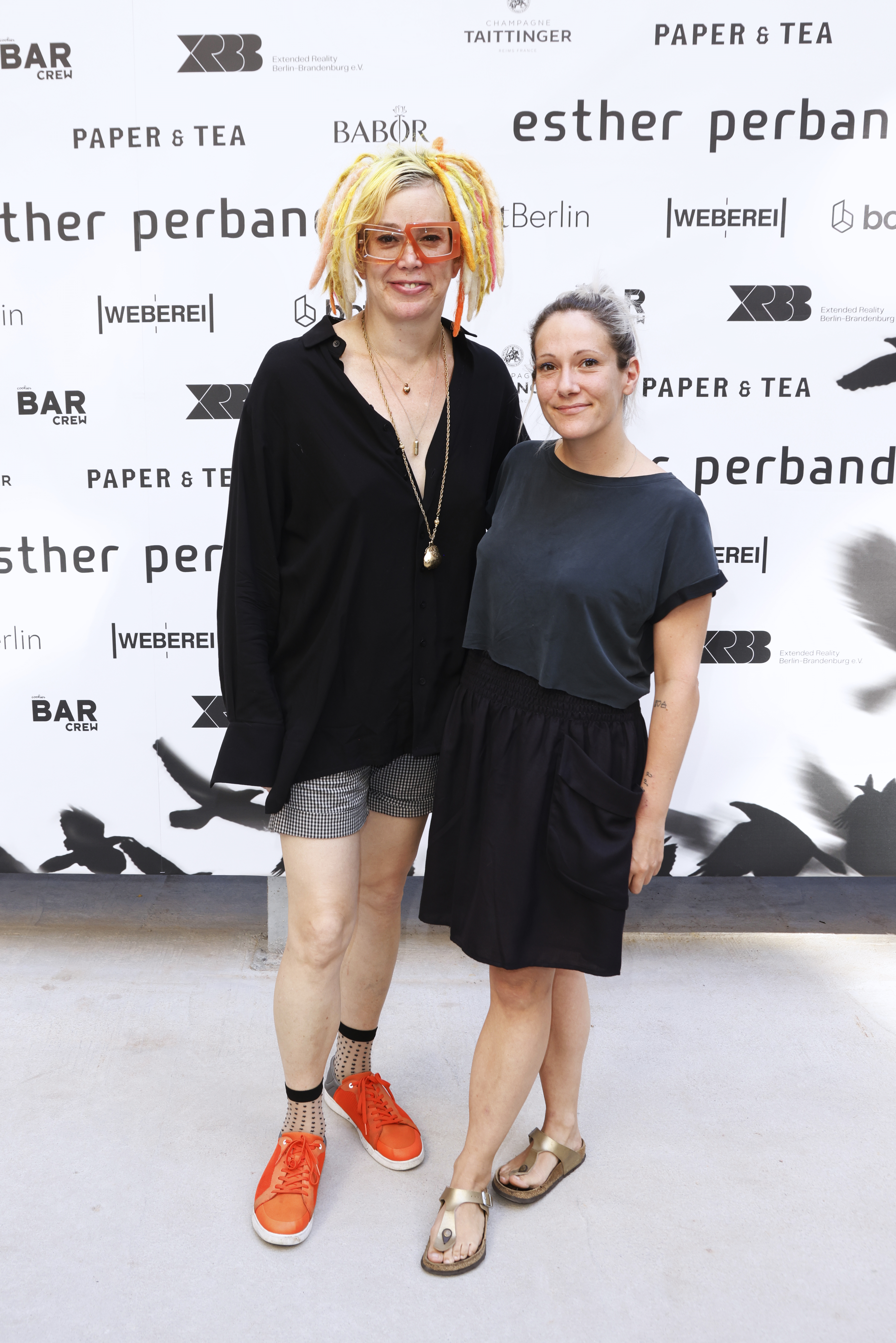 Lana Wachowski and guest during the Berlin Fashion Week SS24 at KaDeWe on July 12, 2023 in Berlin, Germany. | Source: Getty Images