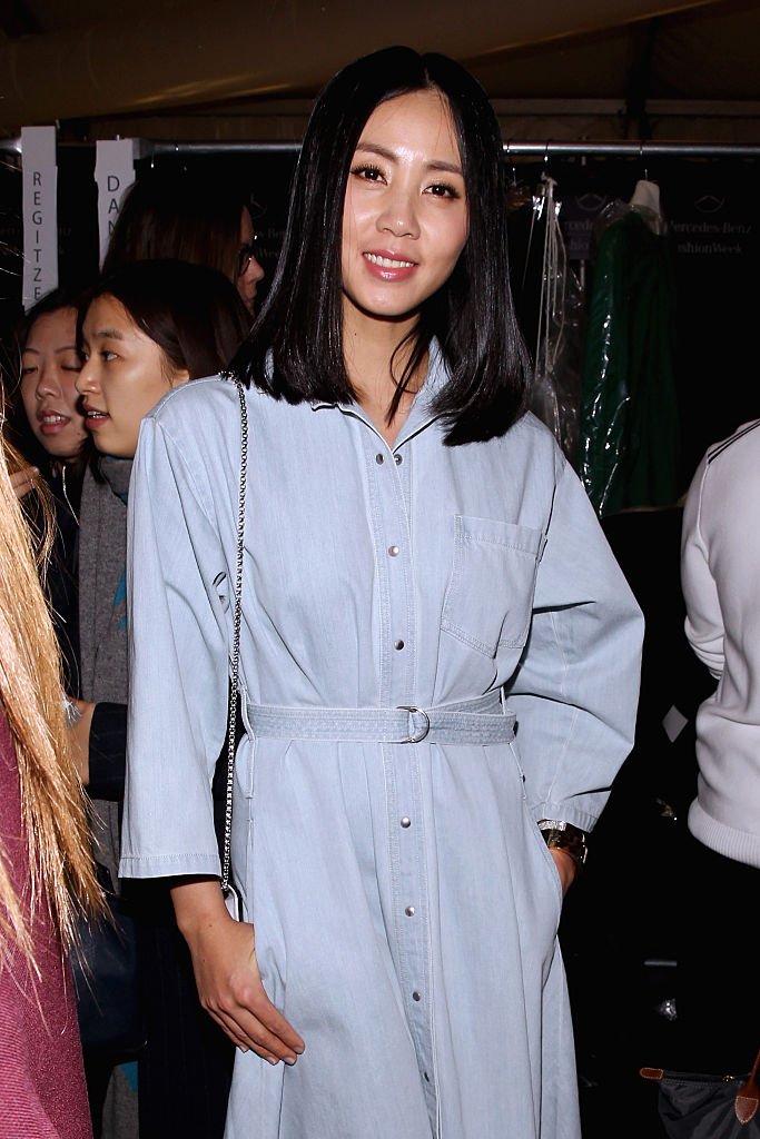 Sulli est vue dans les coulisses du défilé de mode Lacoste le 14 février 2015 à New York City | Photo : Getty Images