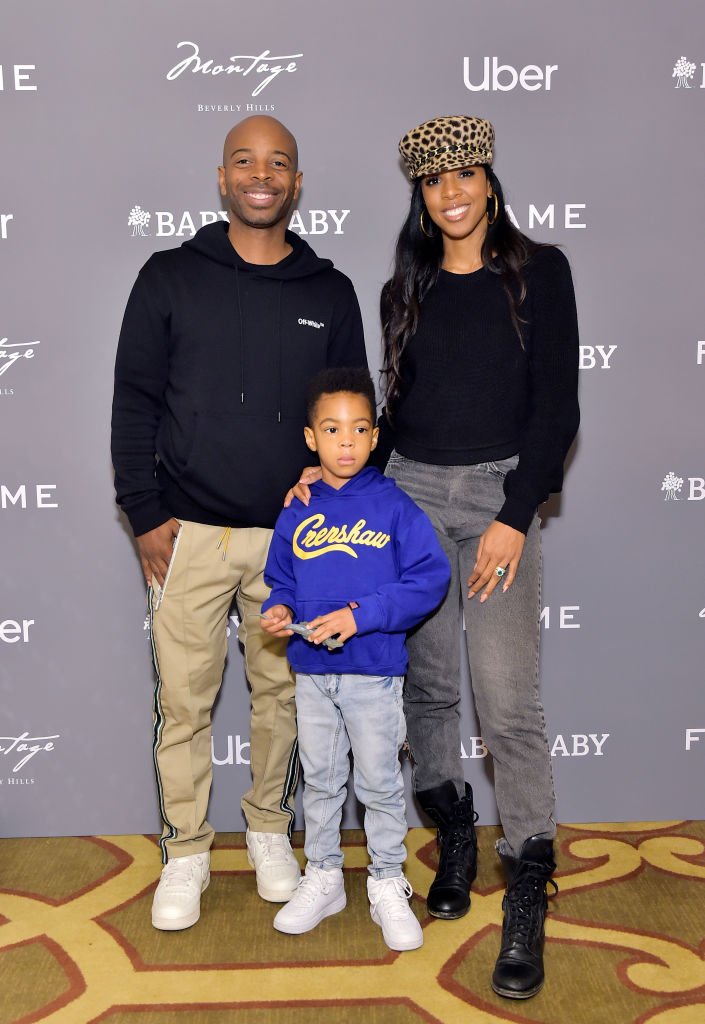 Tim Weatherspoon, Titan Jewell Weatherspoon and Kelly Rowland attend The Baby2Baby Holiday Party,2019| Photo: Getty Images