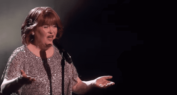 Susan Boyle singing Les Misérables’ "I Dreamed a Dream" on "America’s Got Talent" at the Dolby Theatre in Hollywood | Photo: YouTube/Talent Recap