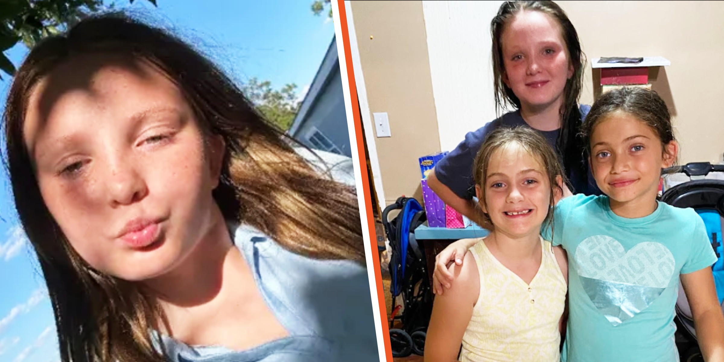 Jordan Roe, and her cousins, Laila and Brylee | Source: Gofundme