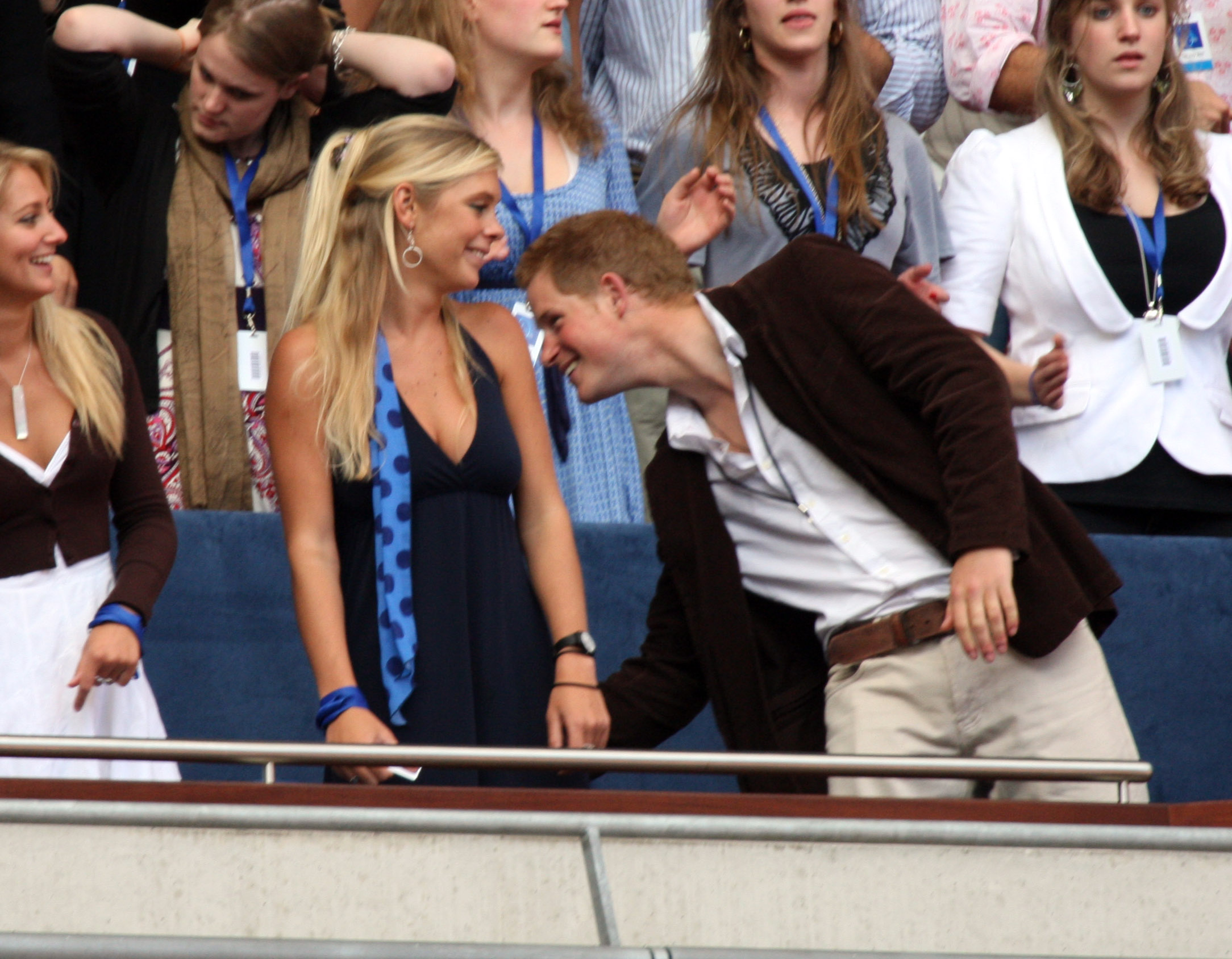 Prince Harry and then-girlfriend Chelsy Davy in July 2007 | Source: Getty Images