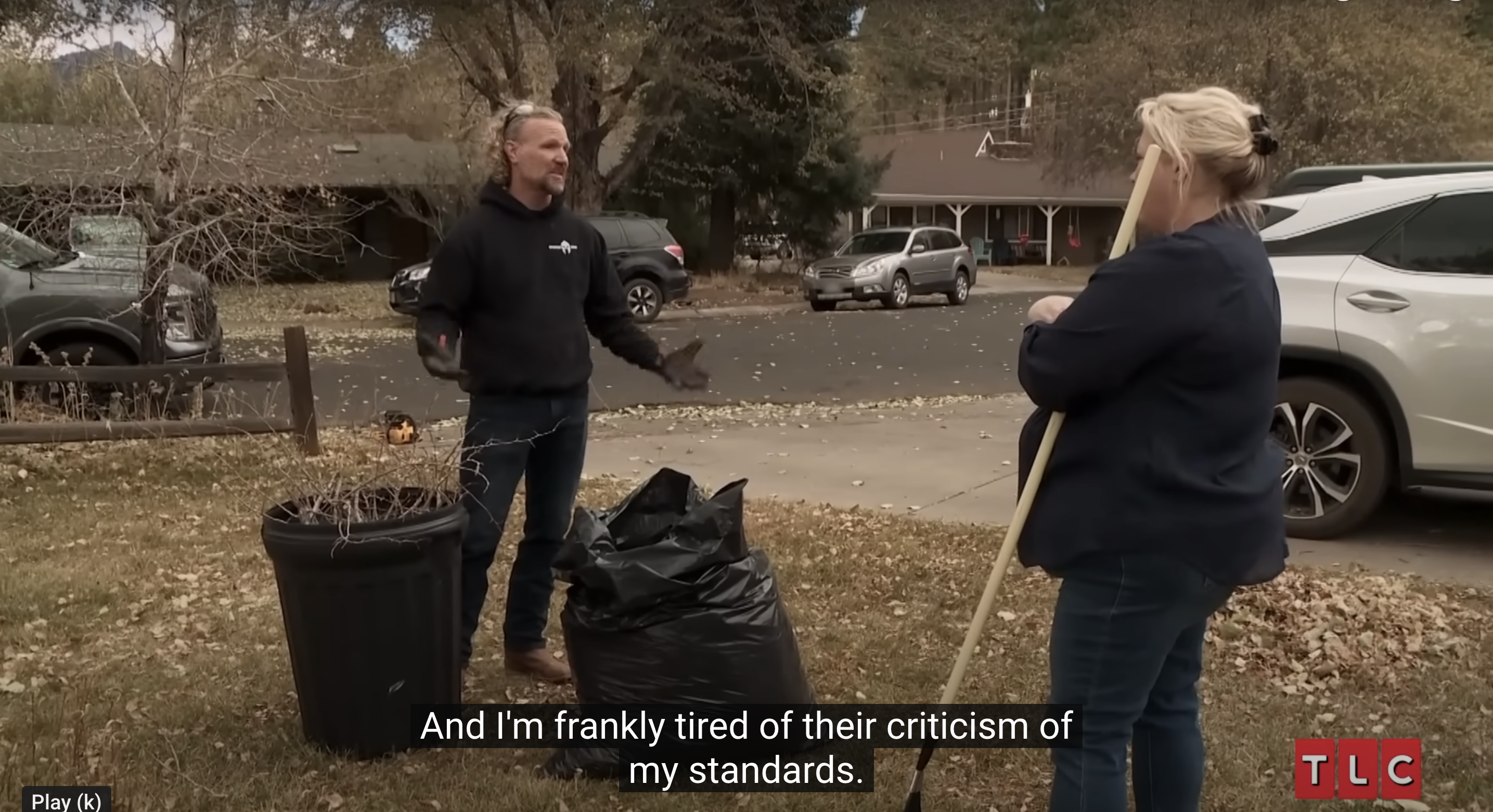 Kody Brown expressing his frustration to Janelle Brown over his children in an episode of "Sister Wives," published on January 23, 2023 | Source: youtube/tlc