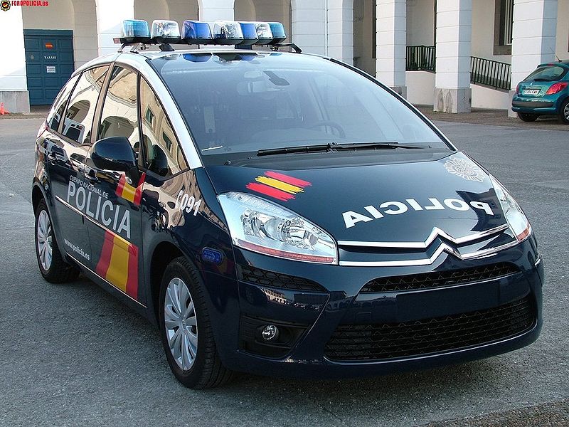 Vehículo patrulla Citroën Picasso del CNP. | Imagen: Wikipedia