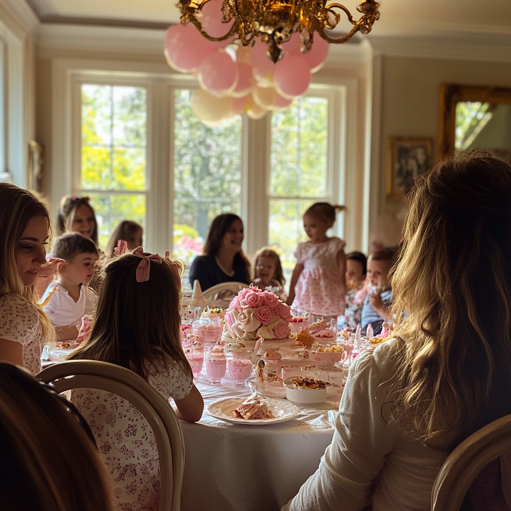 People at a child's birthday party | Source: Midjourney