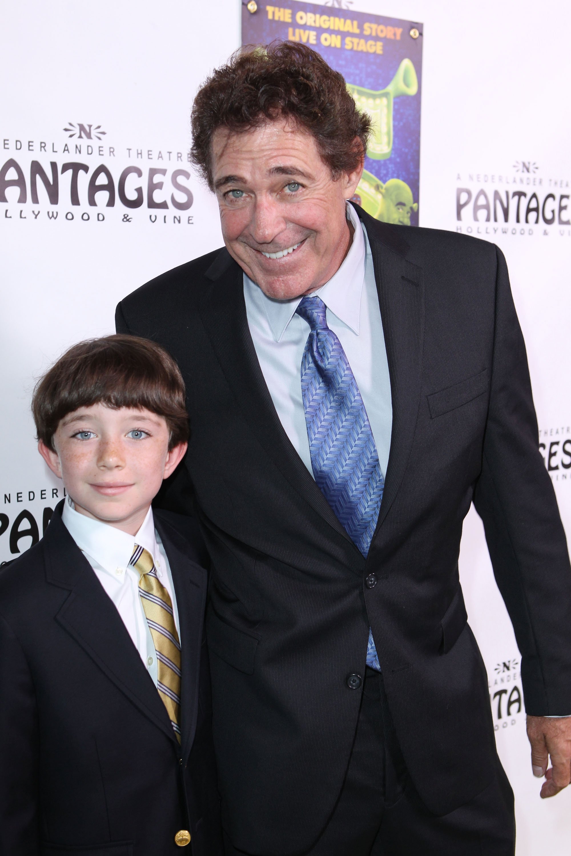 Barry Williams and son at The Pantages Theatre on July 13, 2011 in Hollywood, California | Source: Getty Images