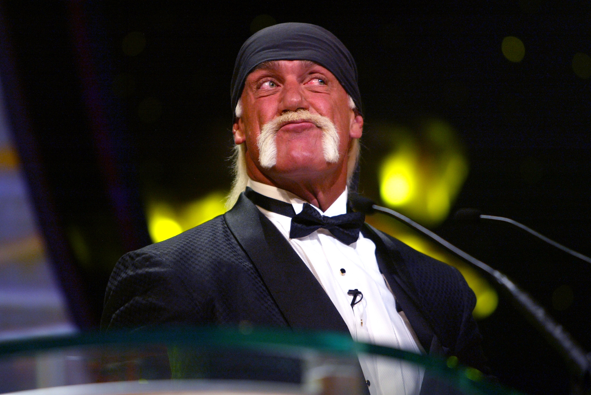 Hulk Hogan during the WWE Hall of Fame ceremonies at Universal Amphitheatre in 2005. | Source: Getty Images