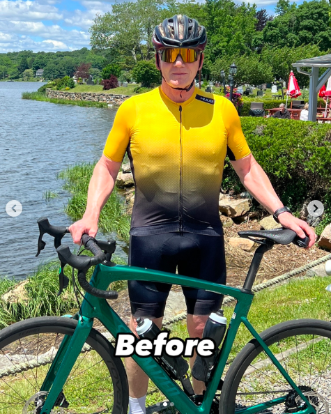 Gordon Ramsay posing with his bike. | Source: Instagram/gordongram