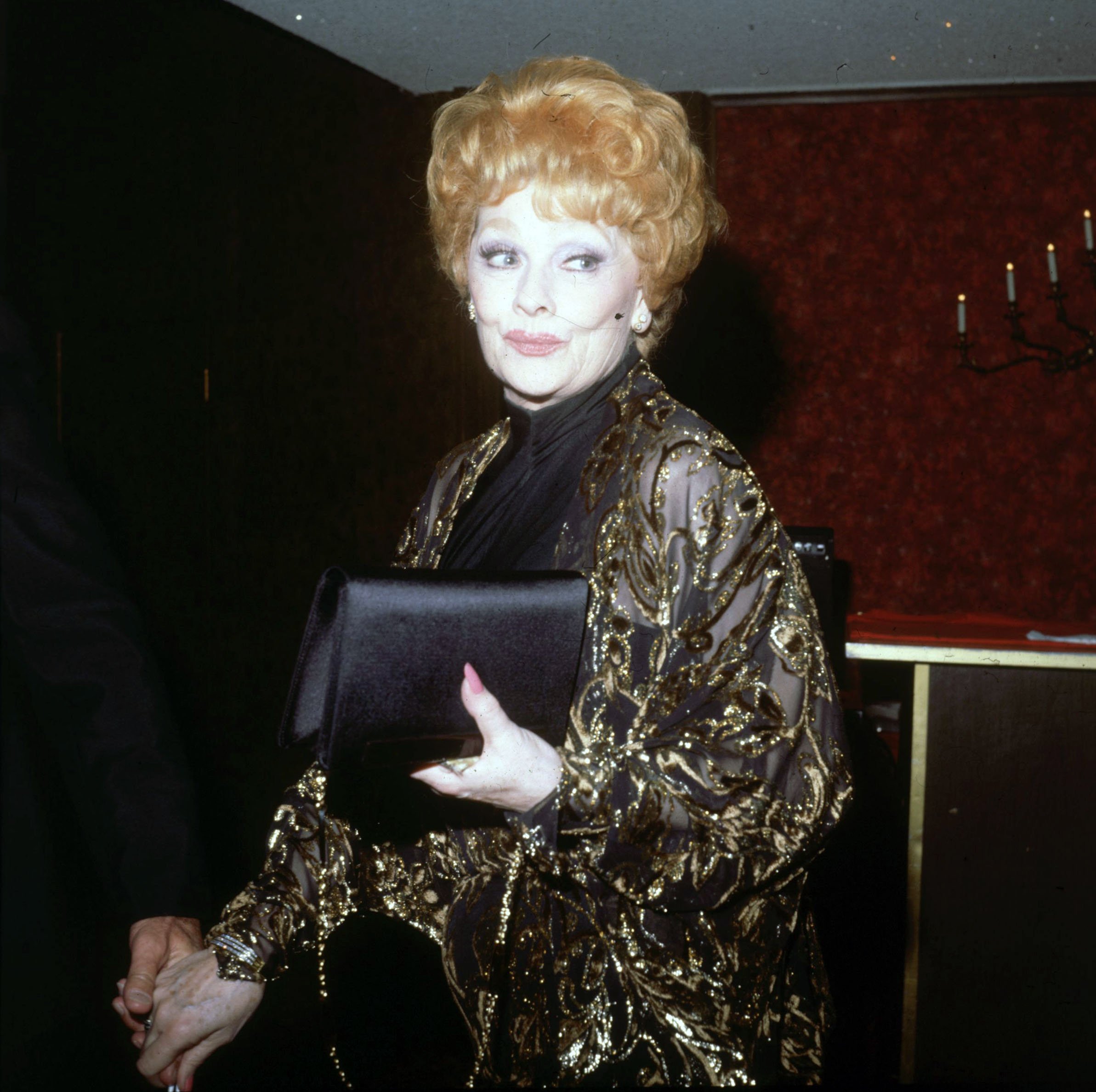 American actress Lucille Ball  attends a Thalians Ball, circa 1975 | Source: Getty Images