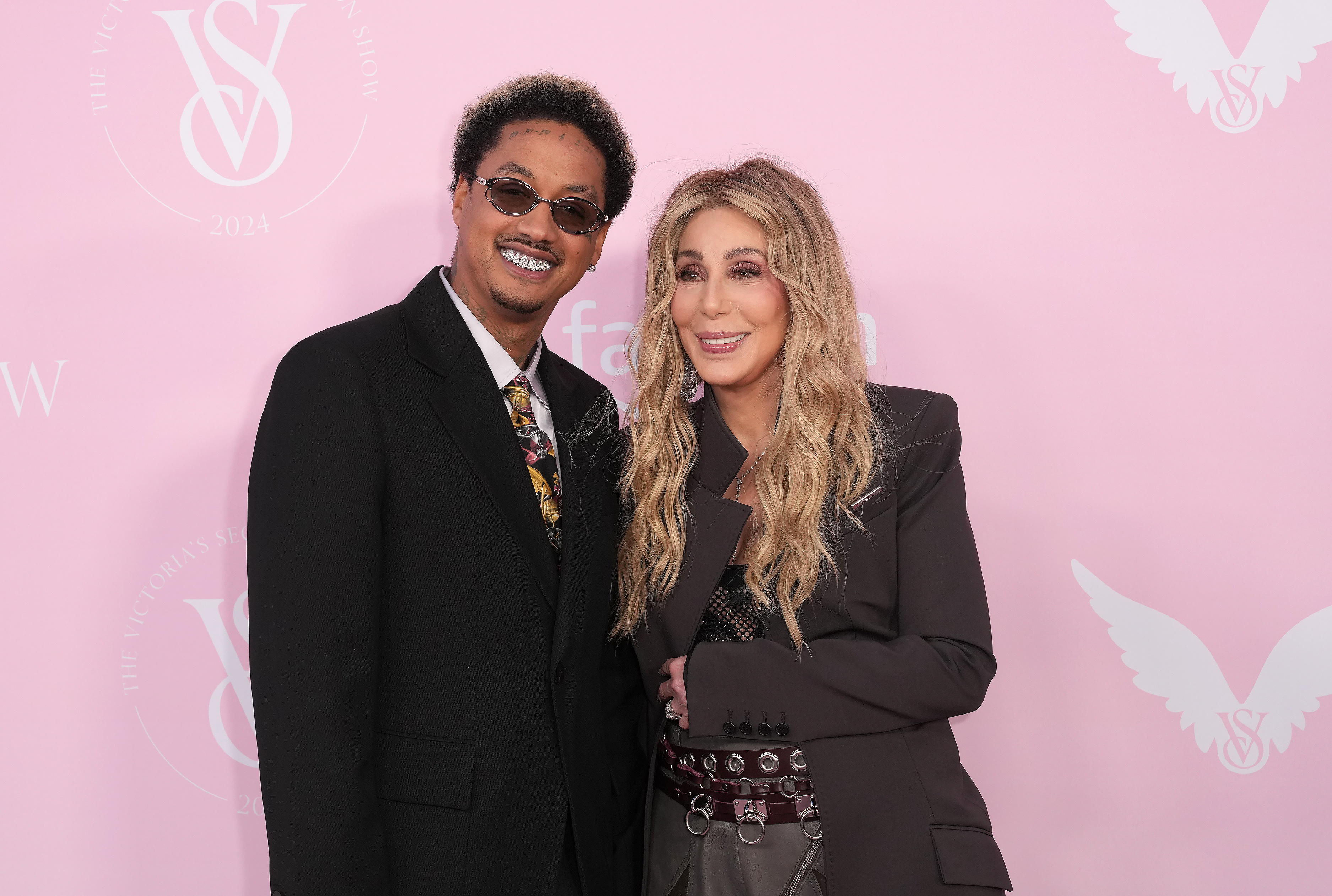 Alexander Edwards and singer Cher attend Victoria's Secret Fashion Show in Brooklyn, New York on October 15, 2024. | Source: Getty Images