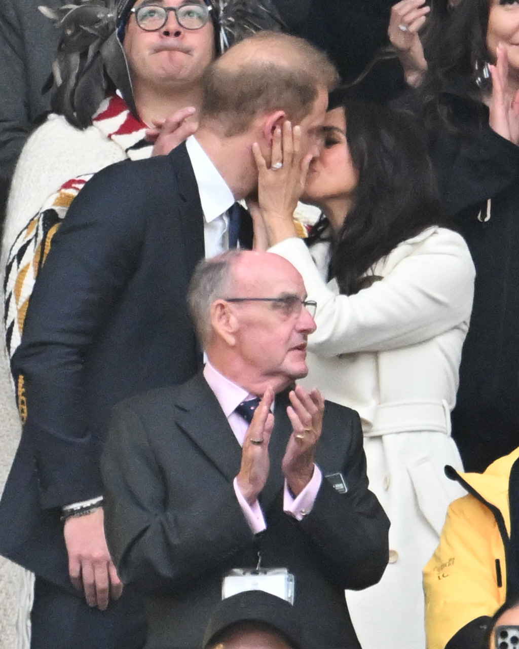 Prince Harry and Meghan Markle during the opening ceremony of the 2025 Invictus Games at BC Place on February 8, 2025, in Vancouver, British Columbia, Canada | Source: Getty Images