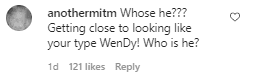 A fan's comment on Wendy Williams's photo with her man friend. | Photo: Instagram/wendyshow