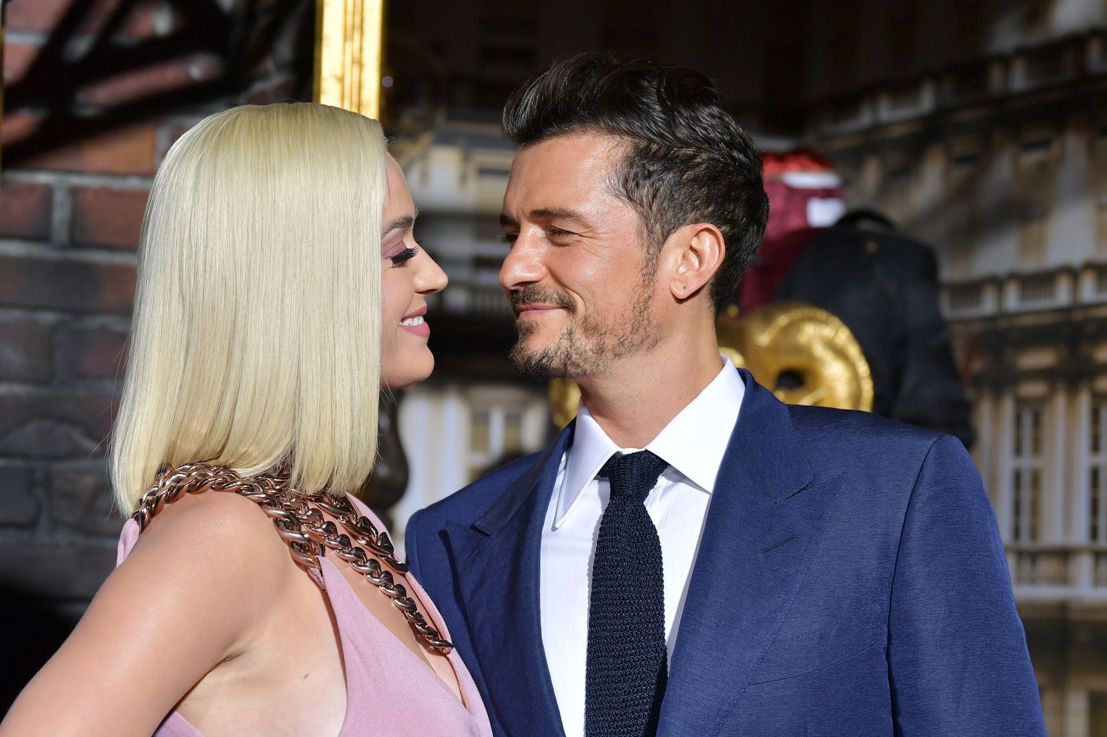 Katy Perry and Orlando Bloom at the Los Angeles premiere of the "Carnival Row" at TCL Chinese Theatre on August 21, 2019, in Hollywood, California | Photo: Amy Sussman/FilmMagic/Getty Images
