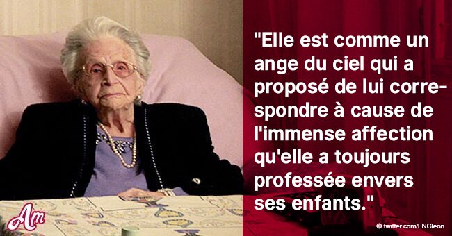 La touchante lettre d'un fils dédié à sa mère âgée de 106 ans, racontant sa vie difficile