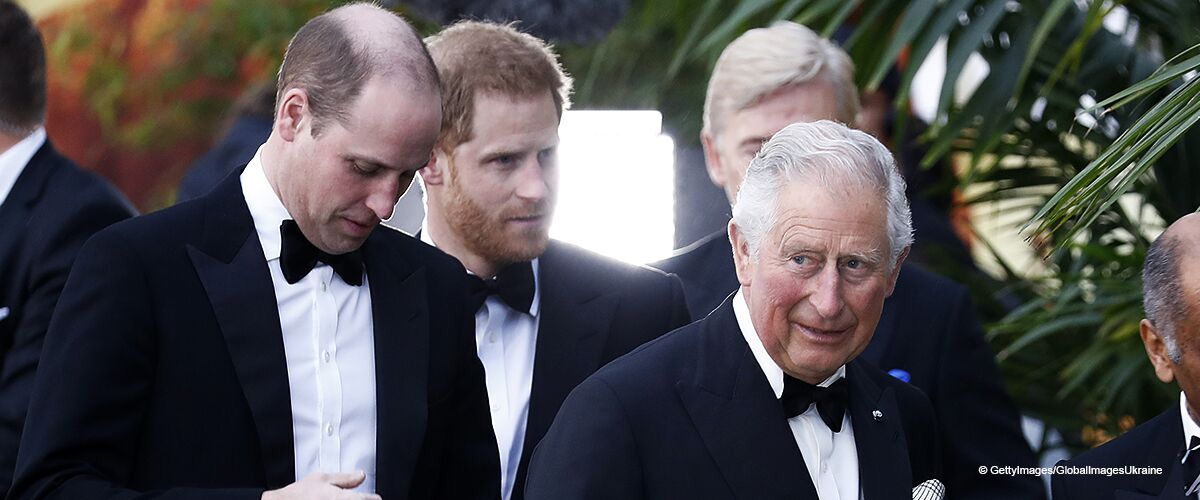 Prince Charles Joins Sons Harry and William in a Rare Joint Appearance Wearing Stylish Suits