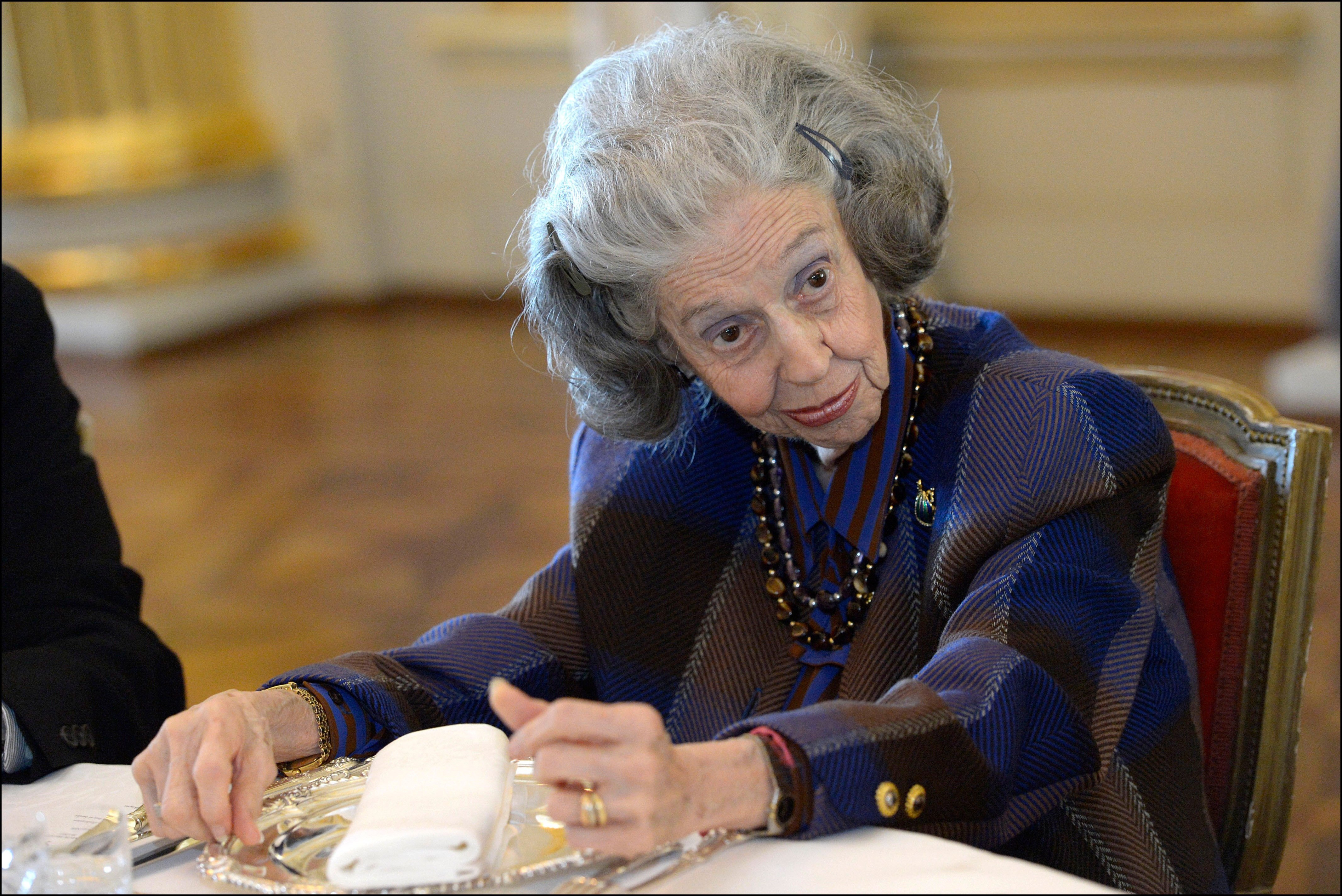 Reina Fabiola de Bélgica en el Palacio Real de Bruselas en 2012. | Foto: Getty Images
