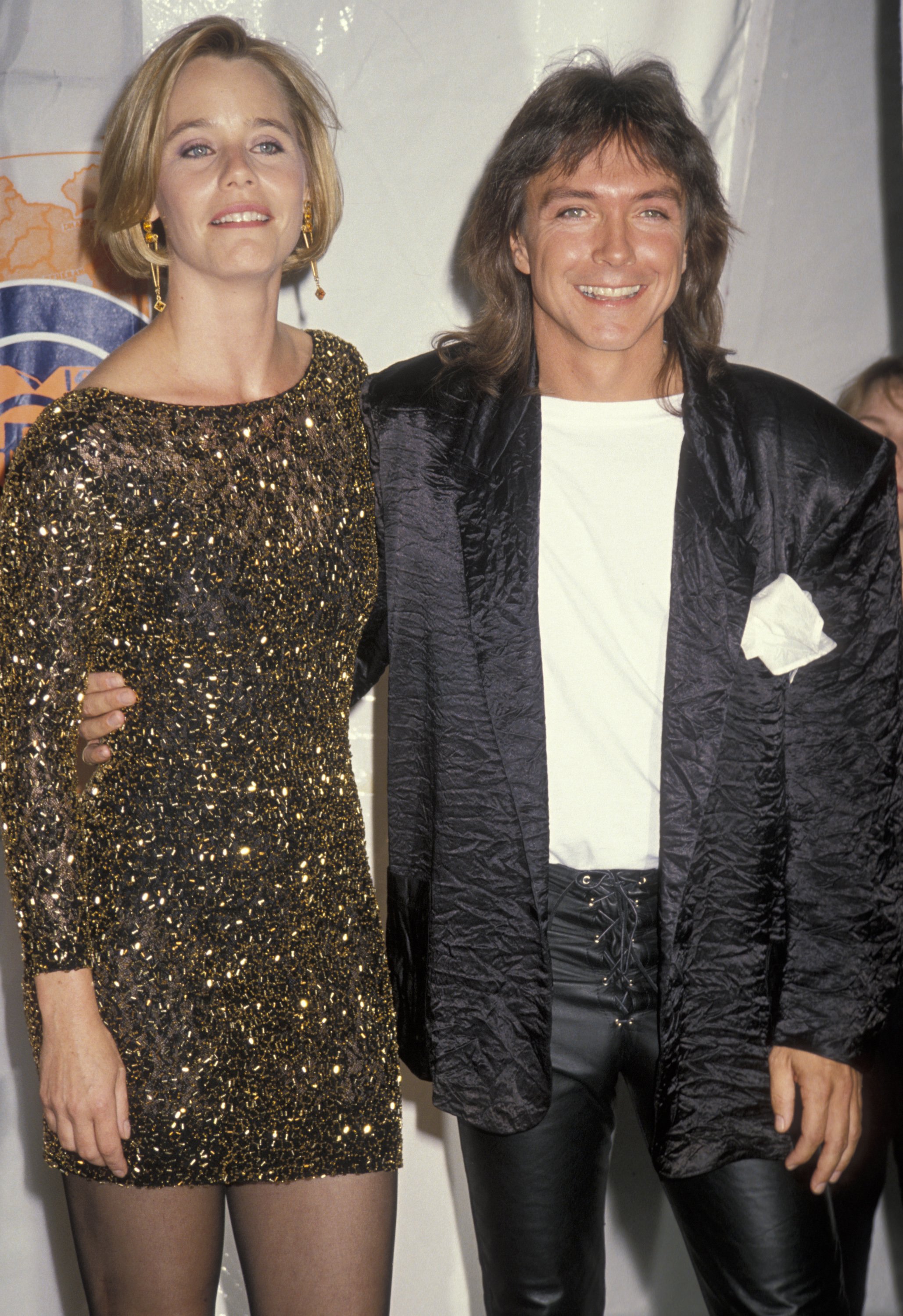 Susan Dey and David Cassidy at 1990 MTV Video Music Awards. | Source: Getty Images