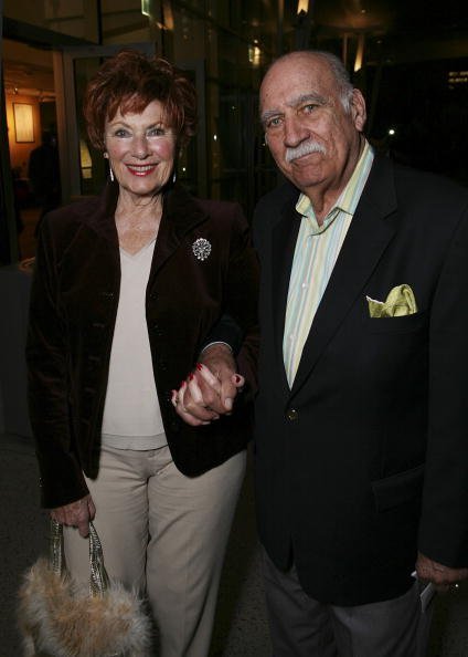 Marion Ross and Paul Michael arrives at the opening night performance of Edward Albee's "Who's Afraid of Virginia Woolf?" held at CTG/Ahmanson Theatre on February 9, 2007, in Los Angeles, California. | Source: Getty Images.