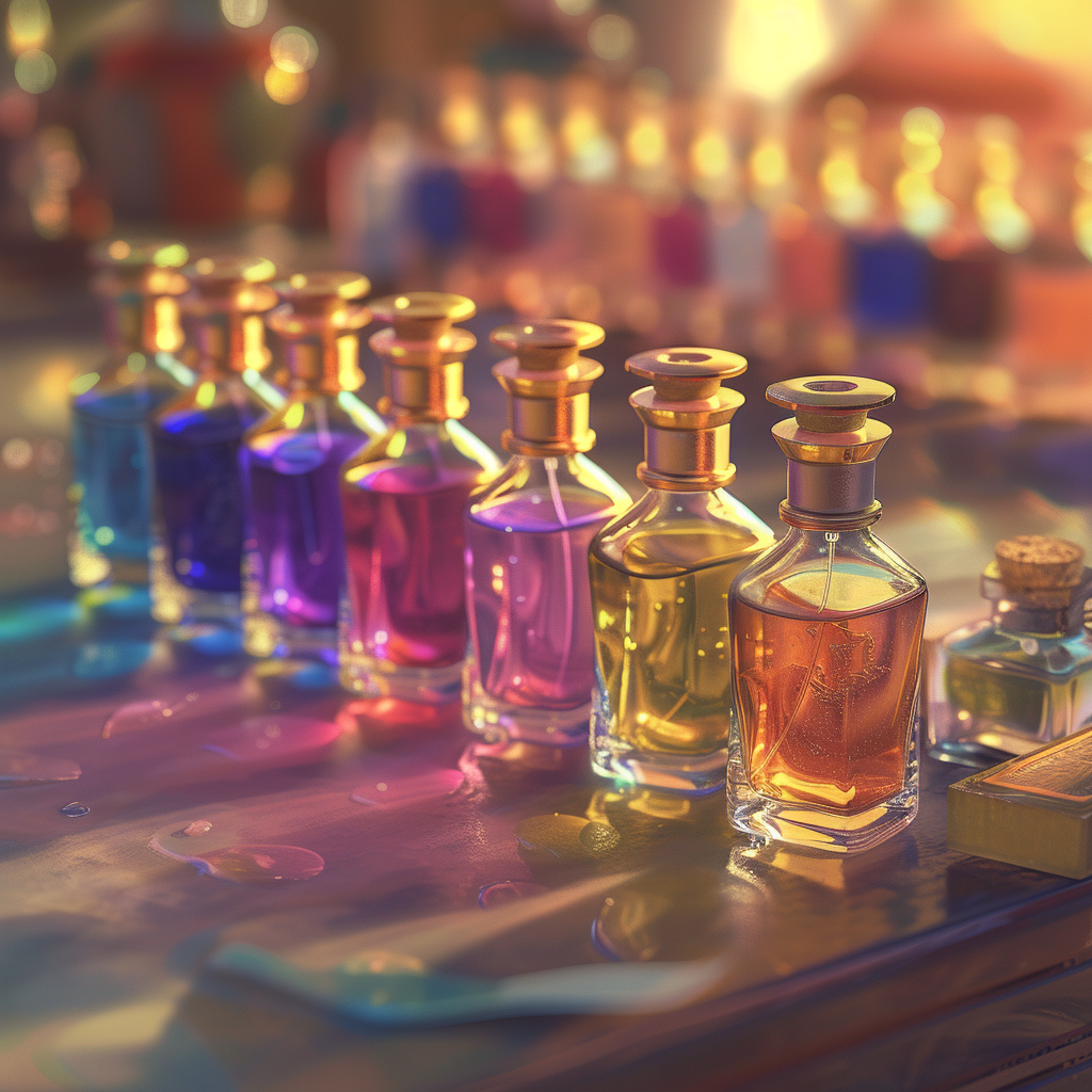 Different colored vials | Source: Midjourney