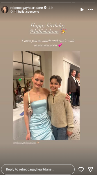 Rebecca Gayheart's re-post of a birthday tribute to Billie Dane, shared by a loved one. | Source: Instagram/rebeccagayheartdane
