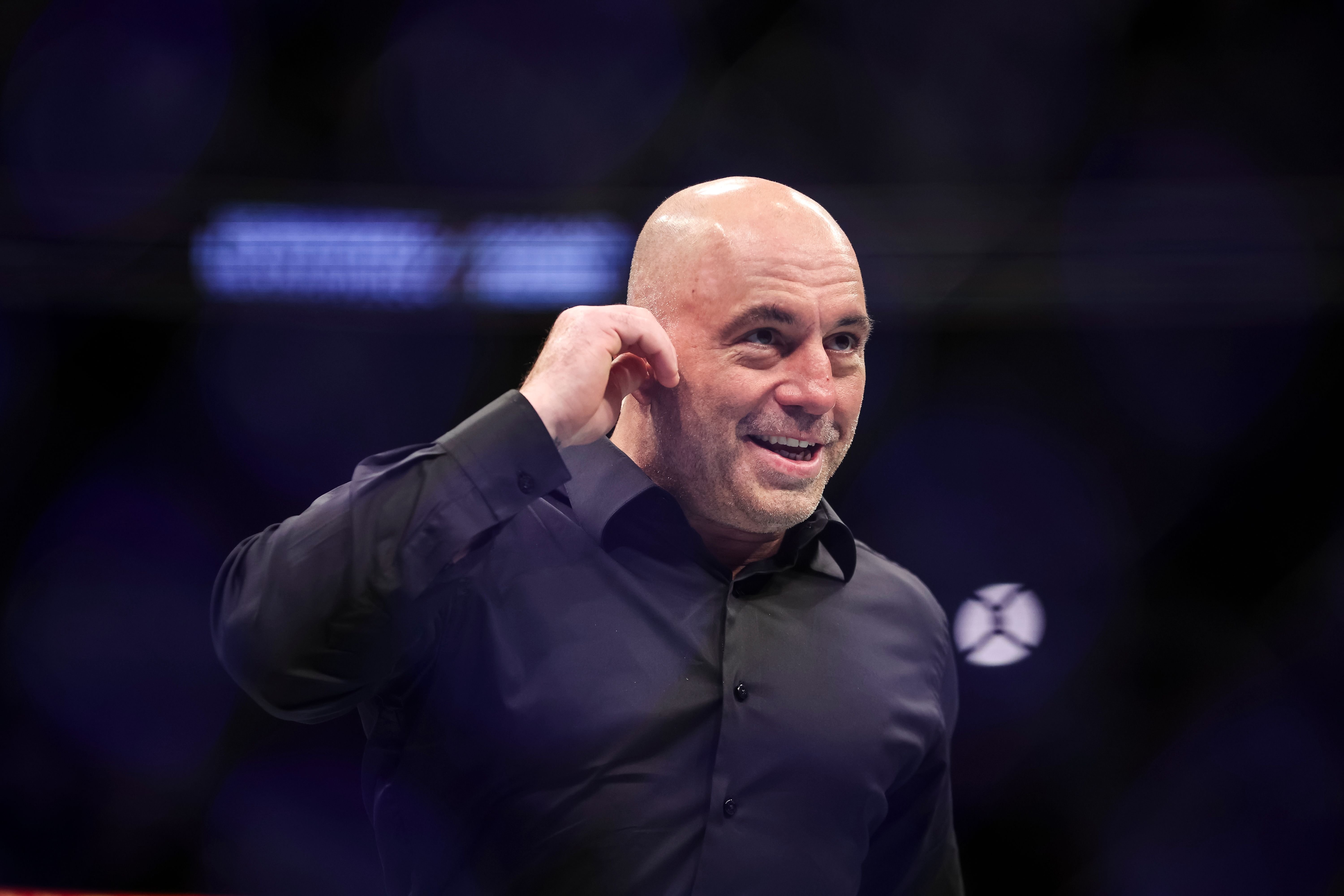 Joe Rogan during the UFC 273 event at VyStar Veterans Memorial Arena on April 09, 2022, in Jacksonville, Florida. | Source: Getty Images