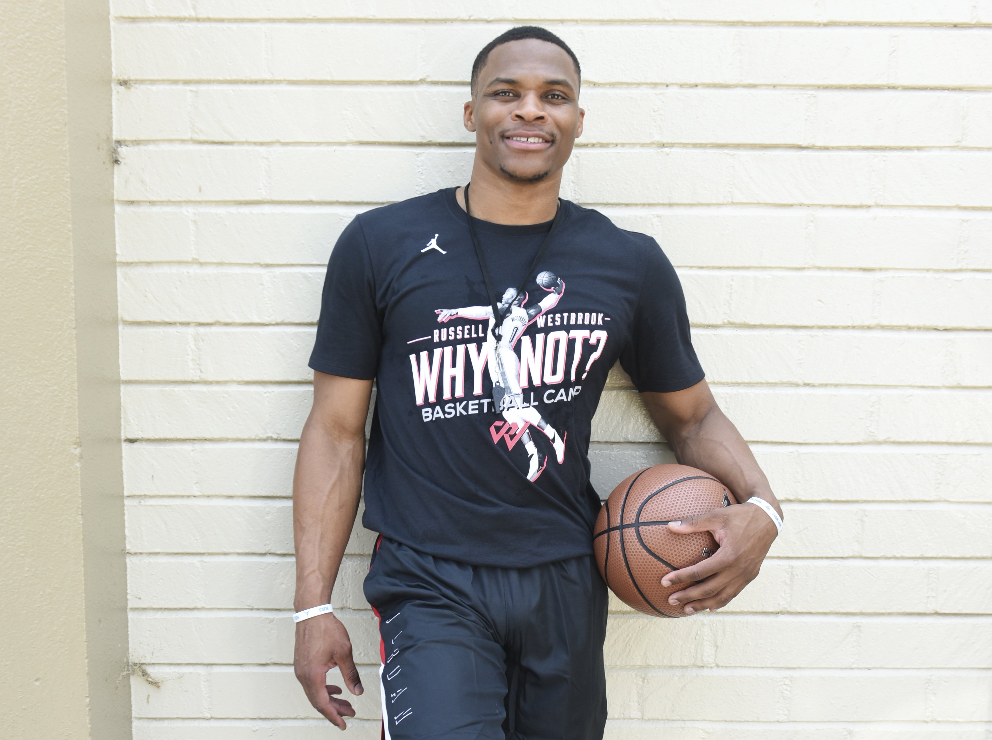Russell Westbrook at the 6th Annual Russell Westbrook Why Not? Basketball Camp in 2018, in Los Angeles, California. | Source: Getty Images