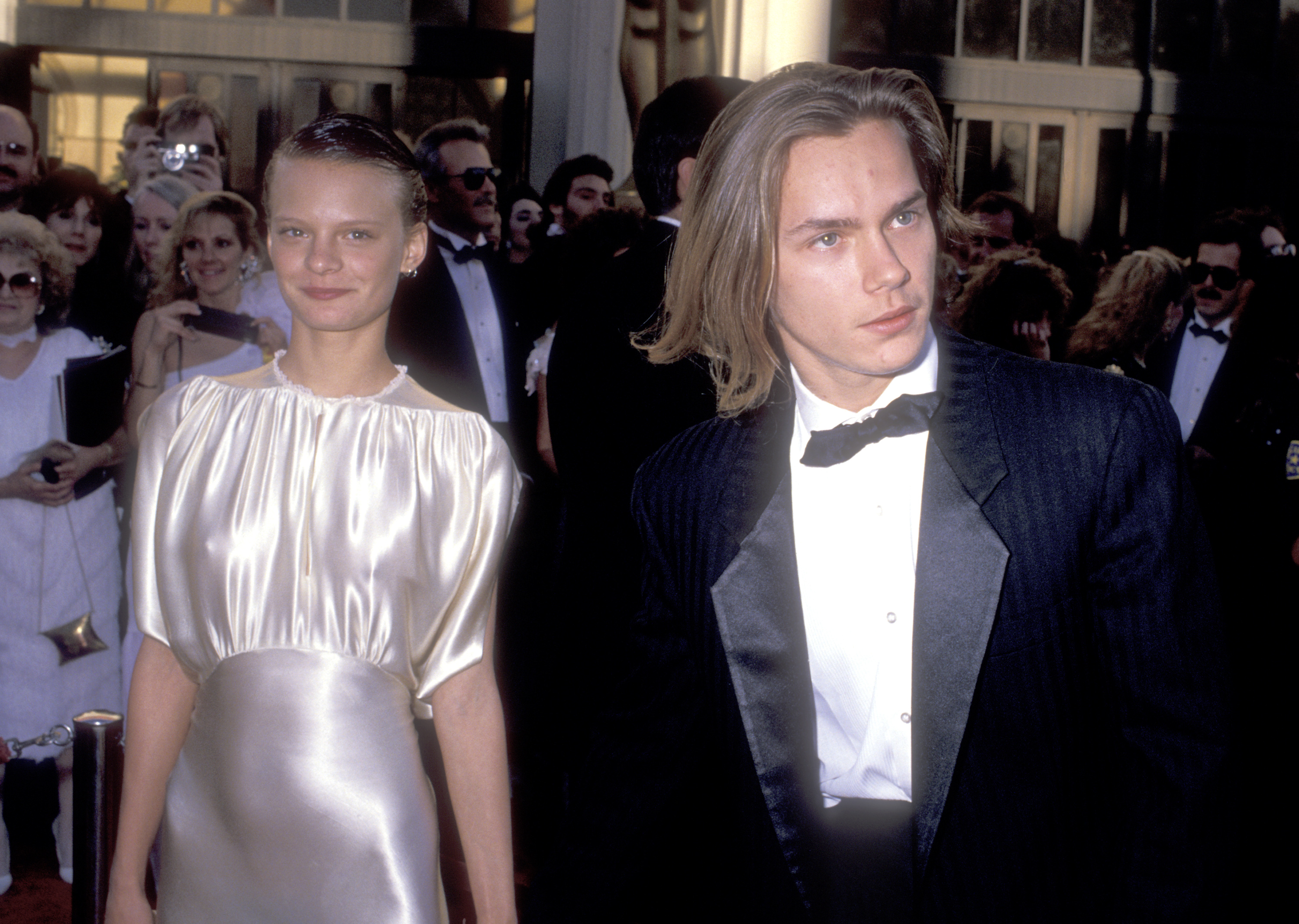 Martha Plimpton and River Phoenix at the 61st Annual Academy Awards on March 29, 1989, in Los Angeles, California. | Source: Getty Images
